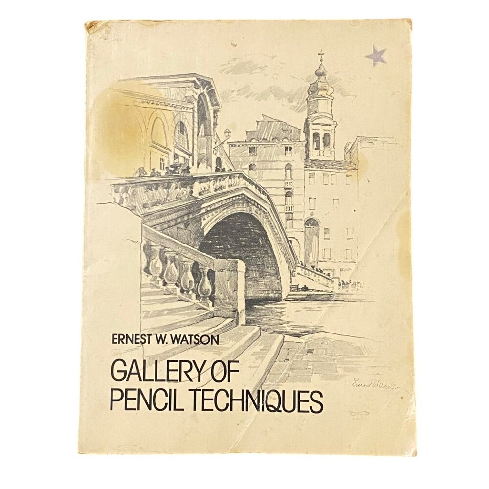 Gallery of Pencil Techniques Ernest W Watson Paperback Art Instruction Drawing